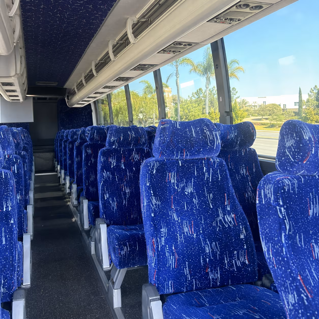akron charter bus inside