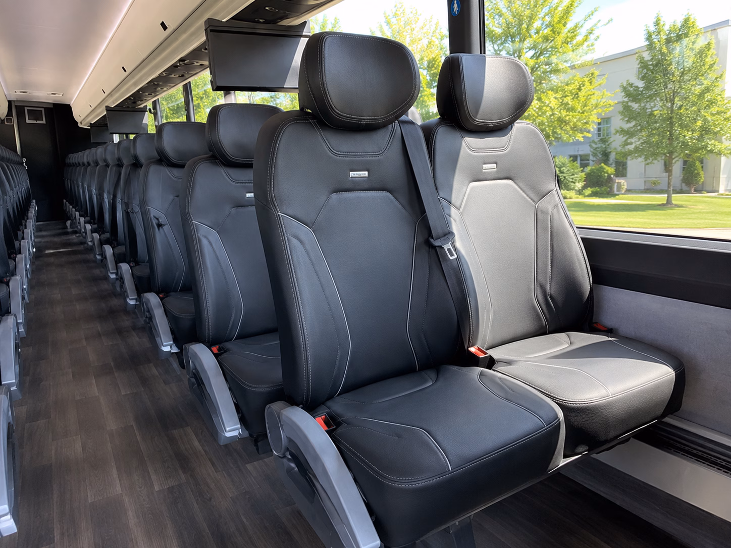 akron employee transportation onboard seating